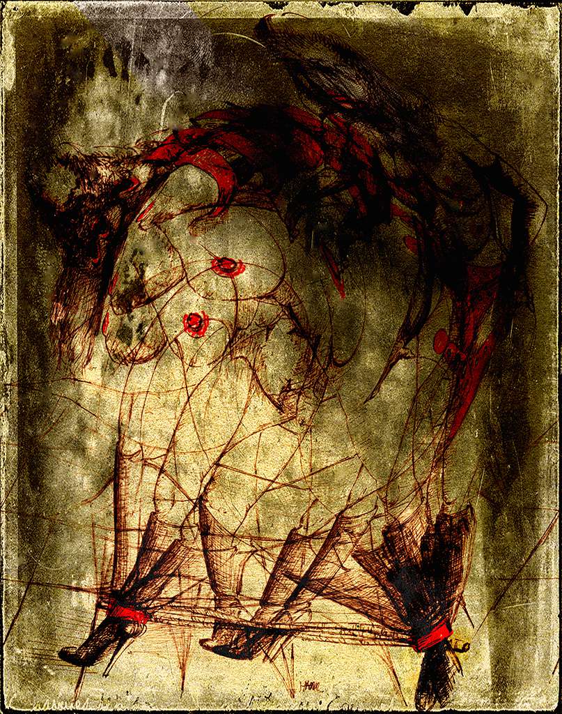 Dark Erotic 1 - an expessionist work by fine artist Gottfried, Berlin